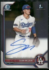 #CDA-SM Sean McLain 2022 Bowman Draft Chrome Draft Pick Autographs