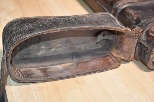 Antique Rifle Bag Rifle Holster Leather With Initials / T2 - Picture 12 of 12