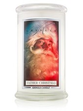 Kringle Candle Father Christmas Large 22 Oz Double Wick Candle 100 Hours Soy Wax