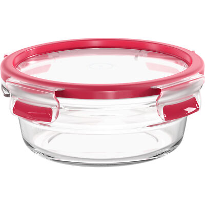 Emsa CLIP & CLOSE Glas-Frischhaltedose 0,6 Liter, Dose, transparent