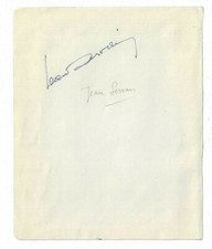 Jean Servais Signed Album Page 1940s / Autographed French Actor