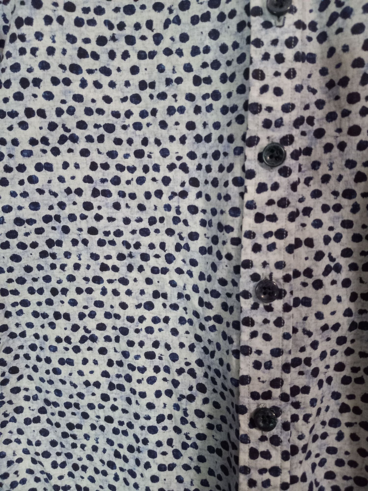 Blake Mill Small Blue Button Down Casual Business… - image 2