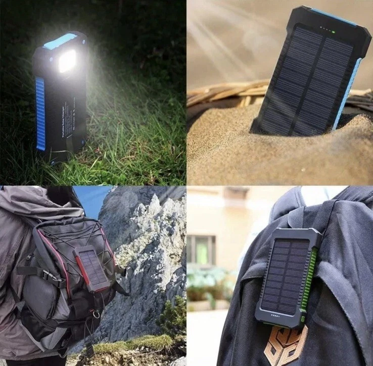 ✅ SUPER CAPACITY Portable Solar Phone Power Bank Charger iPhone Android Laptop - Image 3 of 4