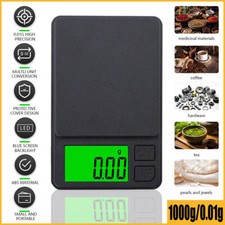 1000g/0.01g Digital Scale Mini Pocket Jewelry Gold Silver Coin Gram Herb Grain