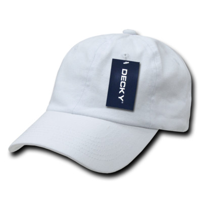 DECKY Low Soft Crown Flex Cap / Weiß Einheitsgröße Brandneu Kostenloser Versand