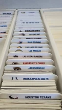 (32) STANDARD Sports Card Dividers with 32 FREE NFL Teams Logos Labels
