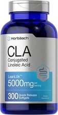 CLA 5000 mg  Maxiumum Potency  300 Softgel Pills  by Horbaach