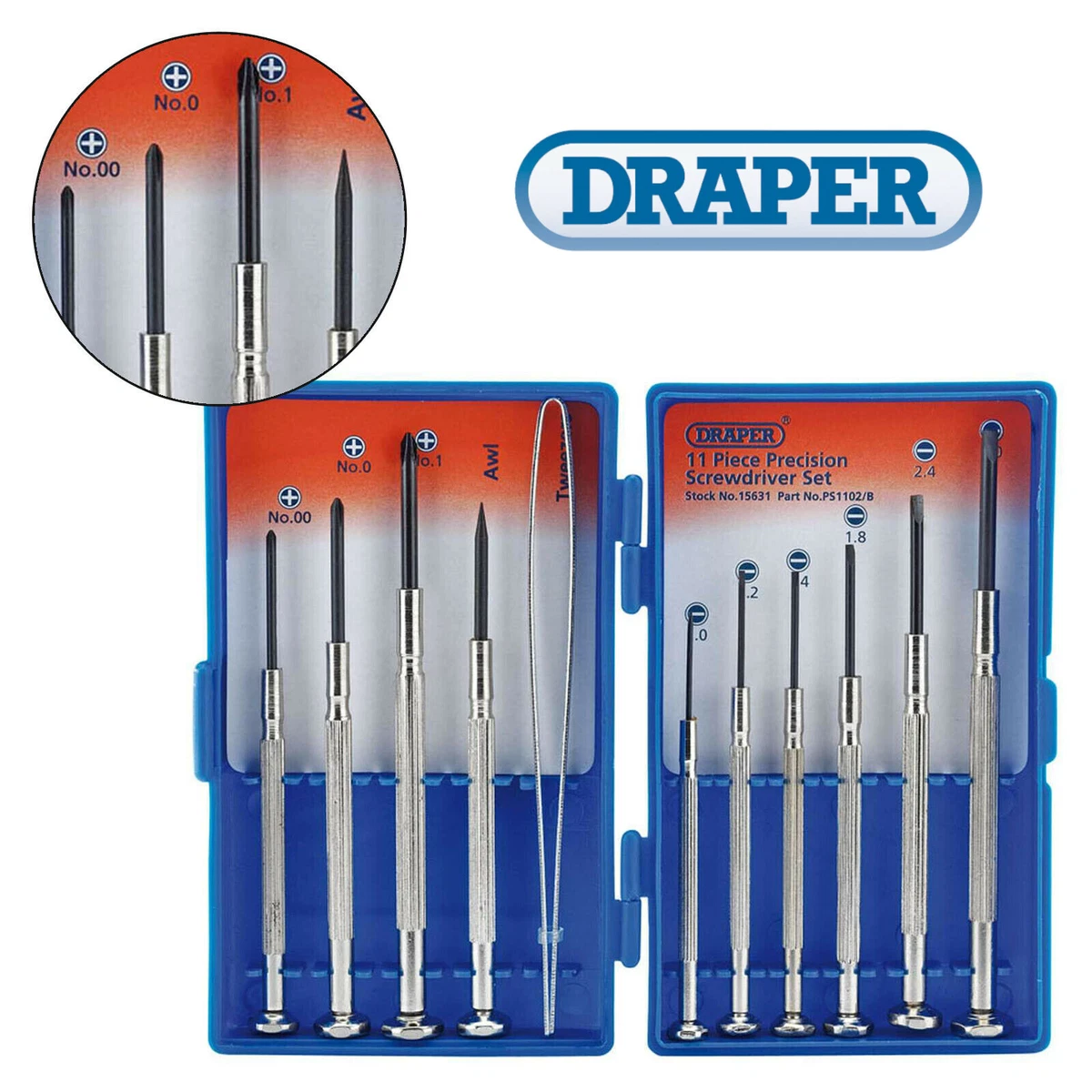 Draper precision online screwdriver set