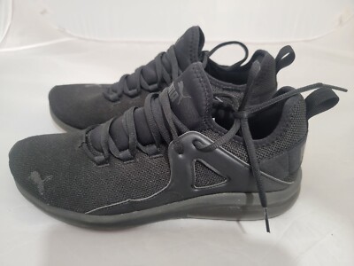 Puma Electron 2.0 Black Men Running Sports Shoes Size 9 Sneakers