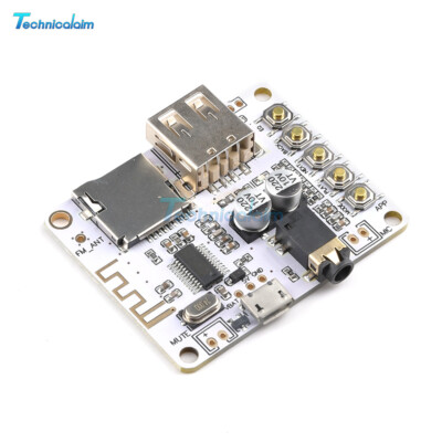DC5V Bluetooth Audio Receiver Amplifier Board Decode Player Stereo W/ TF Slot