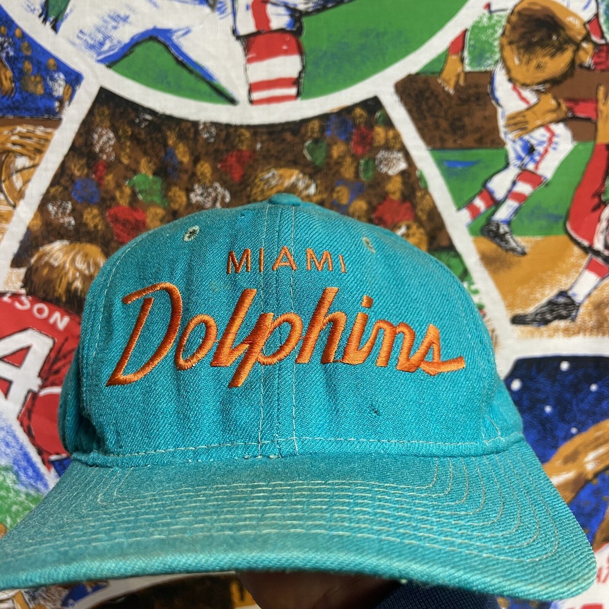 Sports Specialties Miami Dolphins Script 100% Wool Snapback Sports Specialties Miami Dolphins Script 100% Wool Snapback