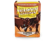 Matte Copper 100 ct Dragon Shield Sleeves Standard Size