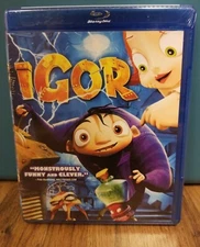 Igor (Blu-ray, 2008) Brand New Sealed ~ANIMATED FUN~ Steve Buscemi/John Cusack