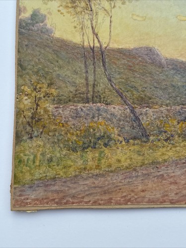 RICHARD BUCKNER GRUELLE PAINTING ANTIQUE LISTED INDIANA SUNSET IMPRESSIONISM - Picture 12 of 22