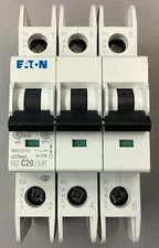 Eaton FAZ-C20/3-RT 3-Pole 20A Miniature Circuit Breaker (F14)
