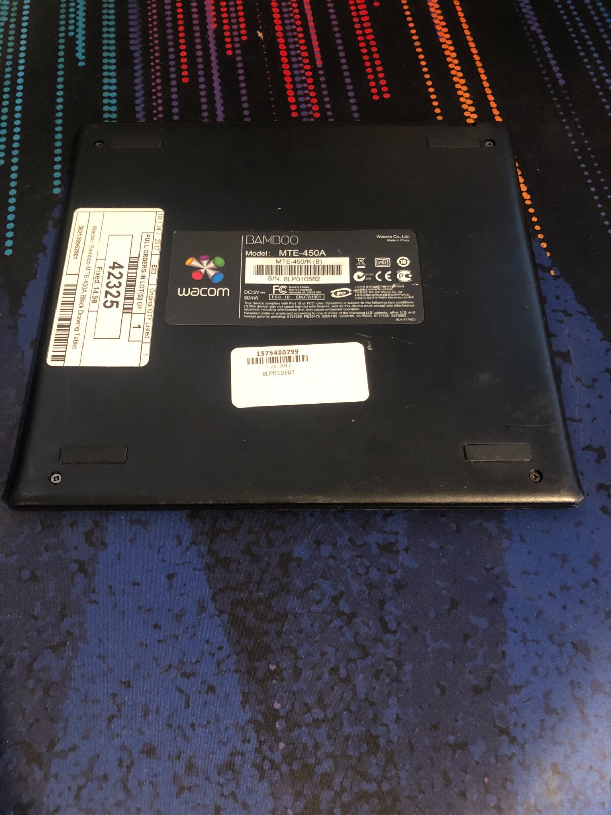 AS-IS Bamboo Graphics Tablet MTE-450A