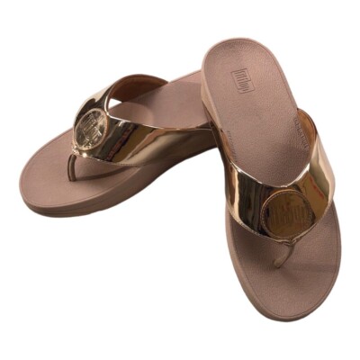 FitFlop Womens Wedge Slide Sandals Demelza Logo Mirror NEW Choose color and  size | eBay
