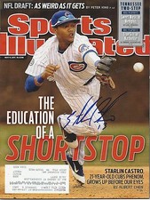 GFA Sports Illustrated STARLIN CASTRO. Signed SI Magazine AD1 COA