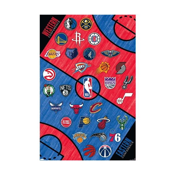 Poster NBA - Team logos, Wall Art, Gifts & Merchandise