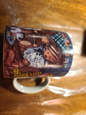 Lang And Wise Teddy Bear Mug Collectors 1998 All Decked Out Anna Krajewski AK#5