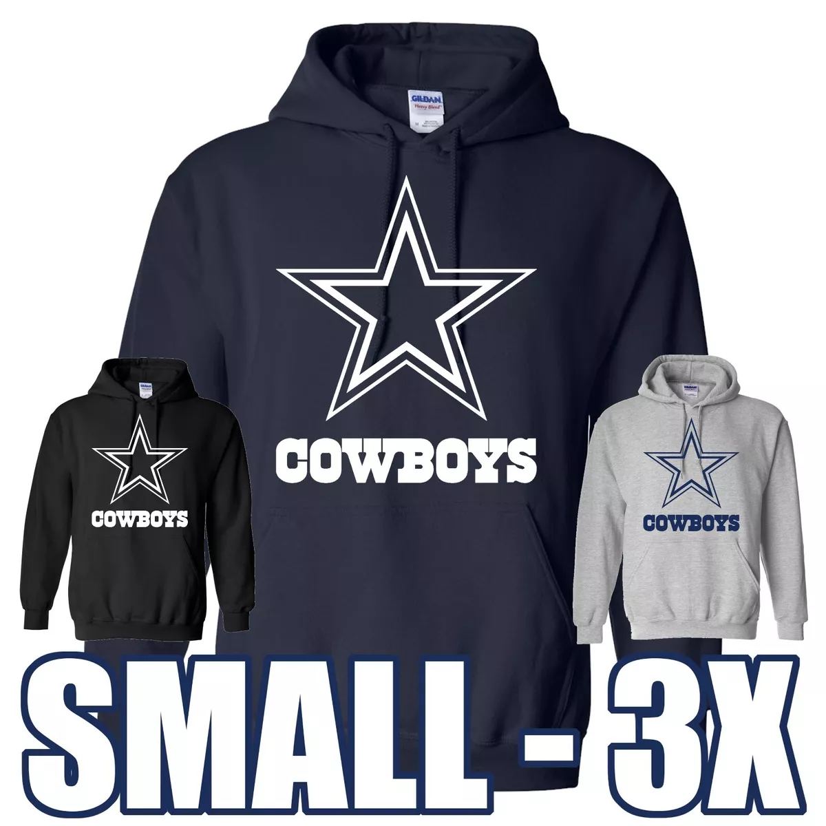 Dallas Cowboys Vintage Hoodie, Sports Apparel