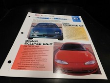 Pontiac Sunfire GT VS Eclipse GS-T Comparison Literature Brochure Photo Poster