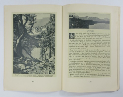 Brochure da viaggio vintage Colorado Springs Pikes Peak Rock Island Railroad 1931 - Foto 7 di 10