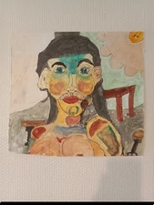 Acrylique Expressioniste Modern Woman 2016 37.5cm/36cm