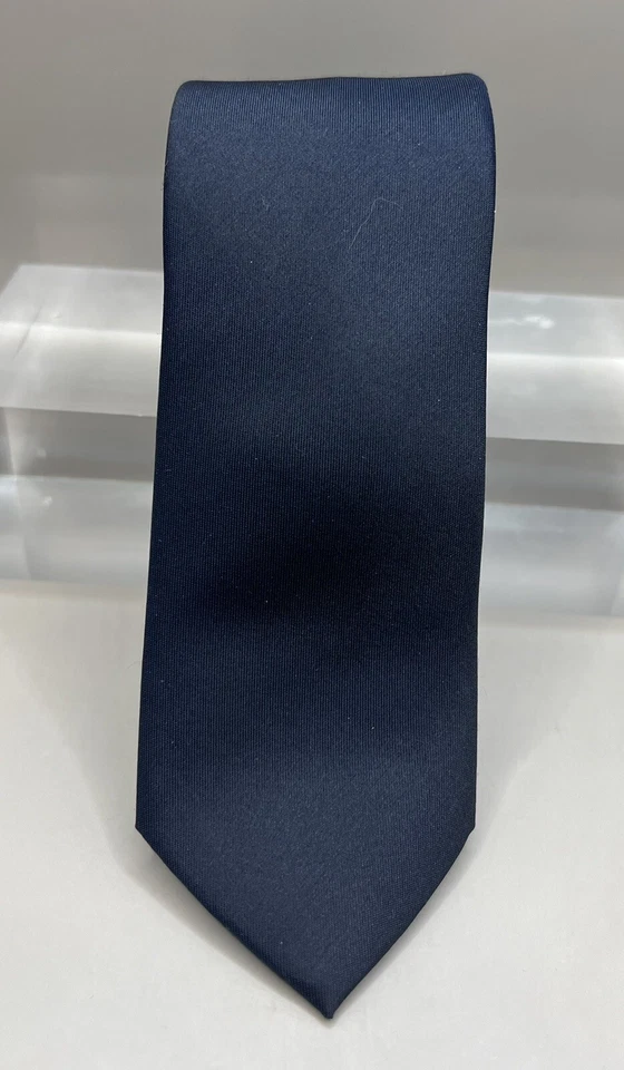 Corbata delgada de seda azul marino para hombre talla única 3" de ancho Kenneth Cole Reaction Foto 2 de 4