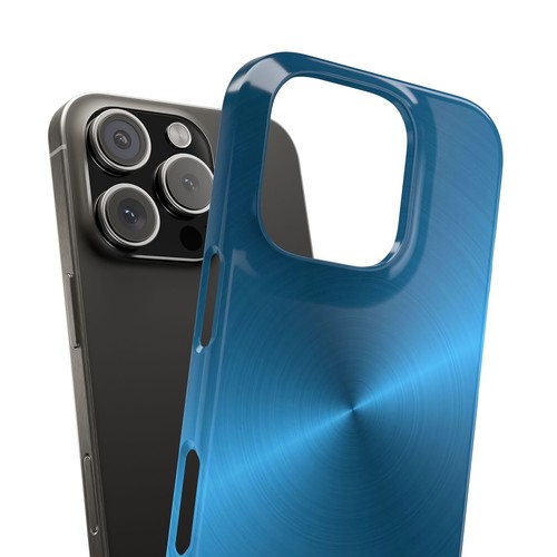 Funda Delgada Color Aluminio Azul iPhone 16/15/14/13/12/11, Acabado Brillante - Imagen 10 de 73