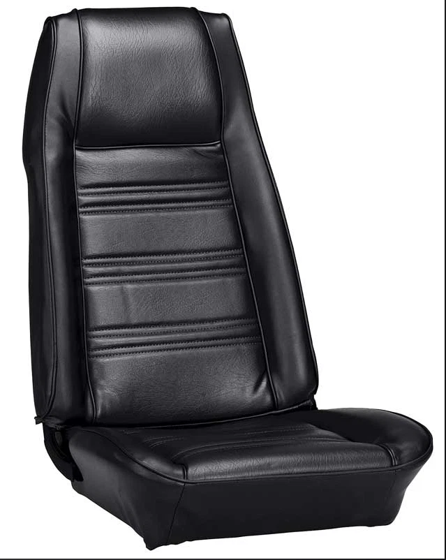 1970 FORD MUSTANG FASTBACK PADRÃO PRETO ASSENTO ESTOFADO DIANTEIRO E TRASEIRO COMPLETO - Imagem 2 de 3