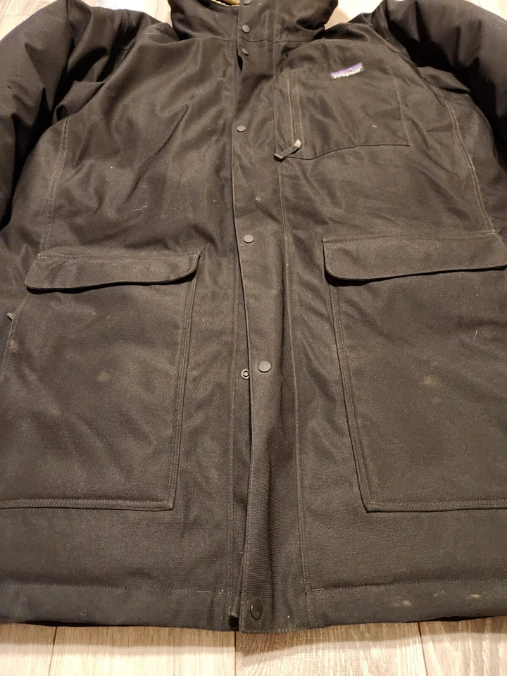 RARA Chaqueta Patagonia Down Parka Puffer Negra Para Hombre Grande Maniitok Expedition Foto 4 de 4