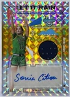 Sonia Citron 2024-25 Bowman U Best Let It Rain Player Worn Gold Geo Auto /50