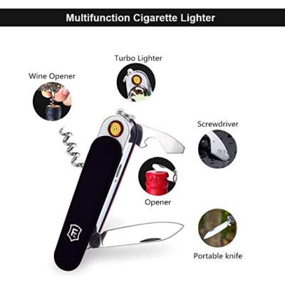 cigarette lighter with knife Very Rare Vintage Stellar Multi Blade w/ Built in Lighter, Japan Switchblade Cigarette Lighter - Refillable