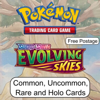 Pokémon - Evolving Skies - Commons, Uncommons, Rares and Holos