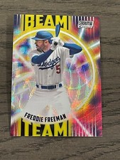 2022 Stadium Club Chrome Beam Team Wave Refractor Freddie Freeman #TB16 Dodgers