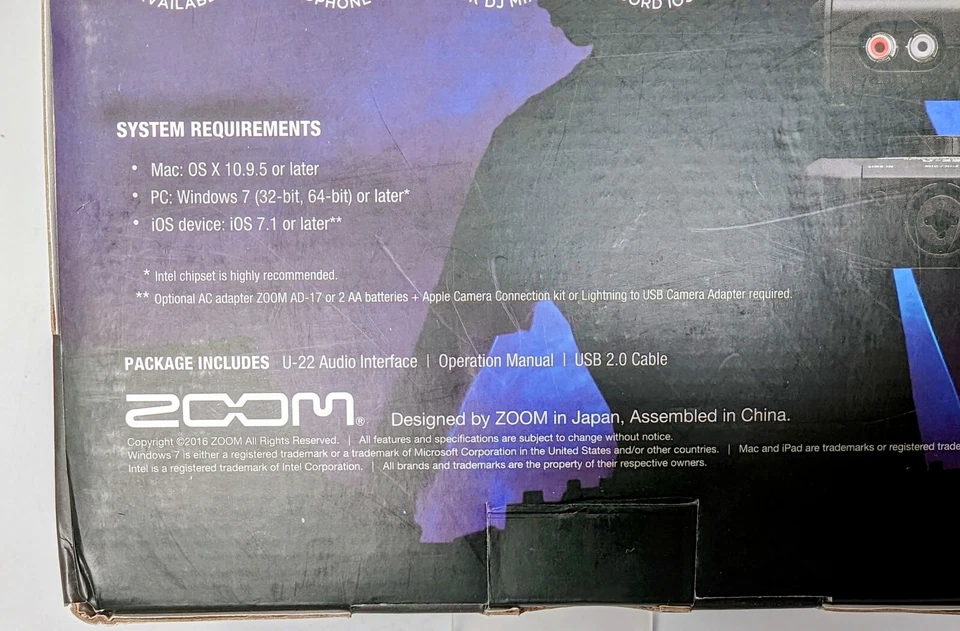 Zoom U-22 Portable Handy Audio Interface - Image 4 of 4