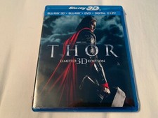 Thor Blu-Ray 3-D Limited Edition (3 Disc + Digital Copy USA Edition) NEW SEALED