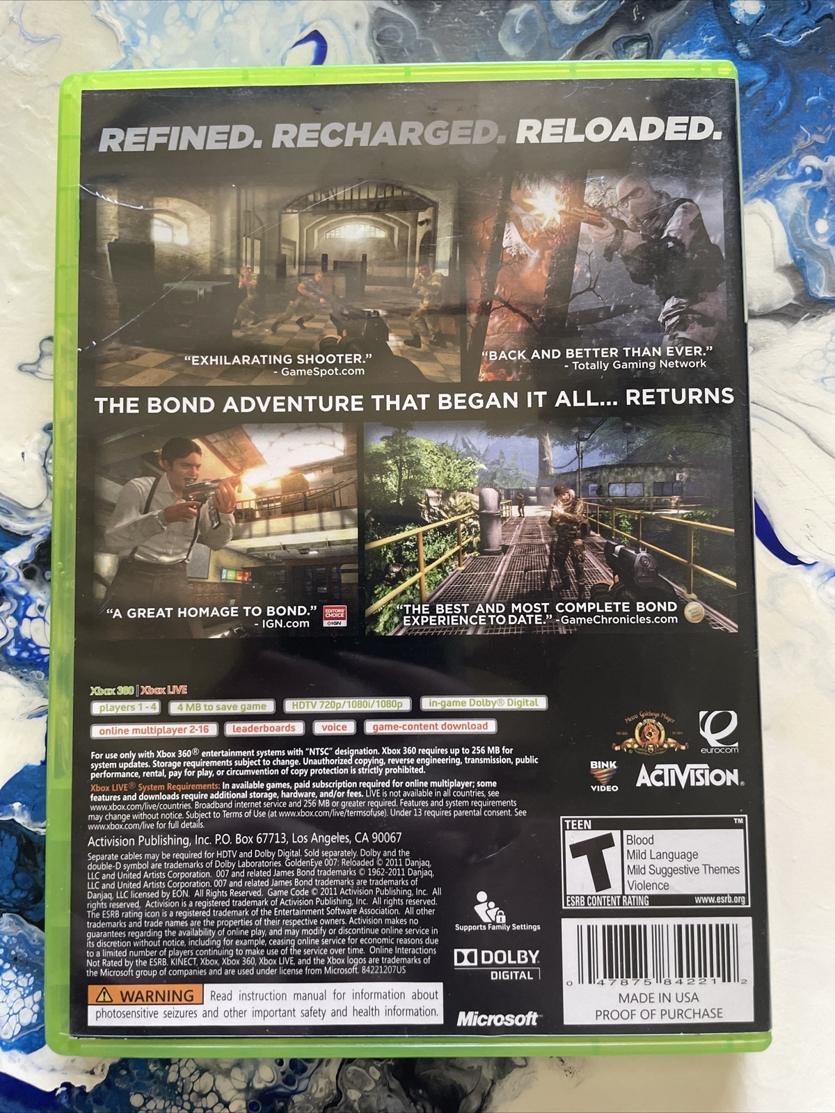 Viewing full size 007 GoldenEye; Reloaded box cover