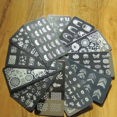 Christmas Nail Art Stamping Plate / Stamp Plates / Bow / Lips / Flowers / Snow