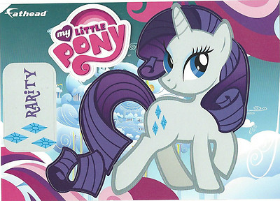 RARITY MY LITTLE PONY FATHEAD TRADEABLES REMOVABLE STICKER HASBRO MLP UNICORN
