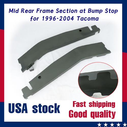 2x Sección de marco trasero medio en tope de tope para 96-04 Tacoma 2x4 4x4, acero Prerunner - Imagen 1 de 18