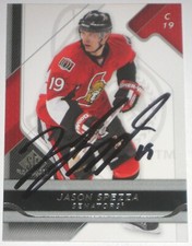 JASON SPEZZA SIGNED 08-09 UPPER DECK SP GAME USED OTTAWA SENATORS CARD AUTOGRAPH