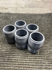 Lot of 5, Nipple Thread/Thread PVC Pipe 1-1/2" x 2-1/2" Length