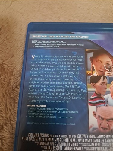 Monster House (Blu-ray, 2006, Widescreen) Steve Buscemi, Nick Cannon LIKE NEW - 第 3/12 張圖片