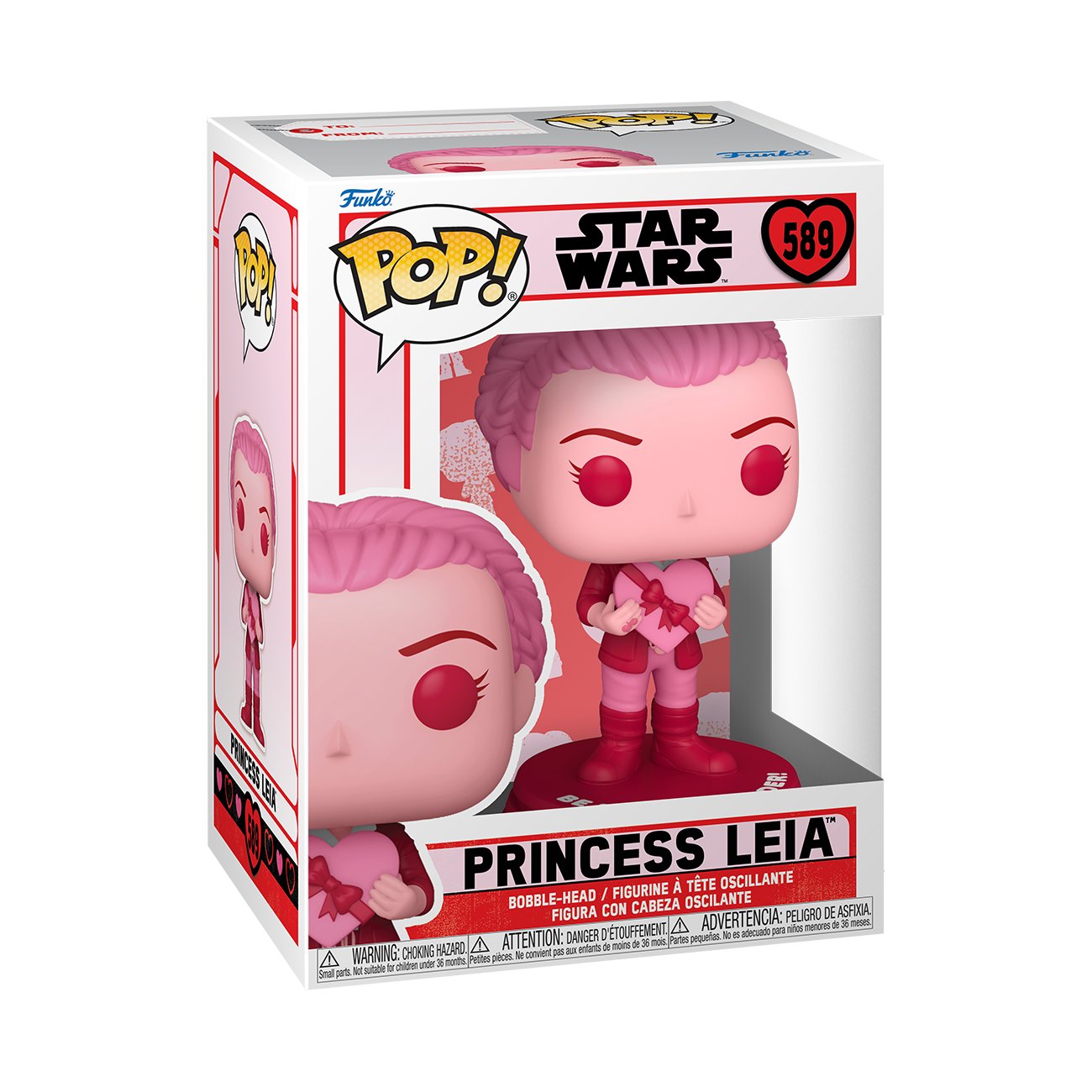 7024787 Merchandising Star Wars: Funko Pop! - Valentines S3 - Leia (Vinyl Figure