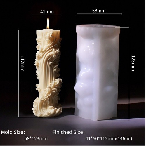 Stampo in silicone cilindro europeo fai da te pilastro minimalista regalo stampi per candele nuovo - Foto 15 di 17