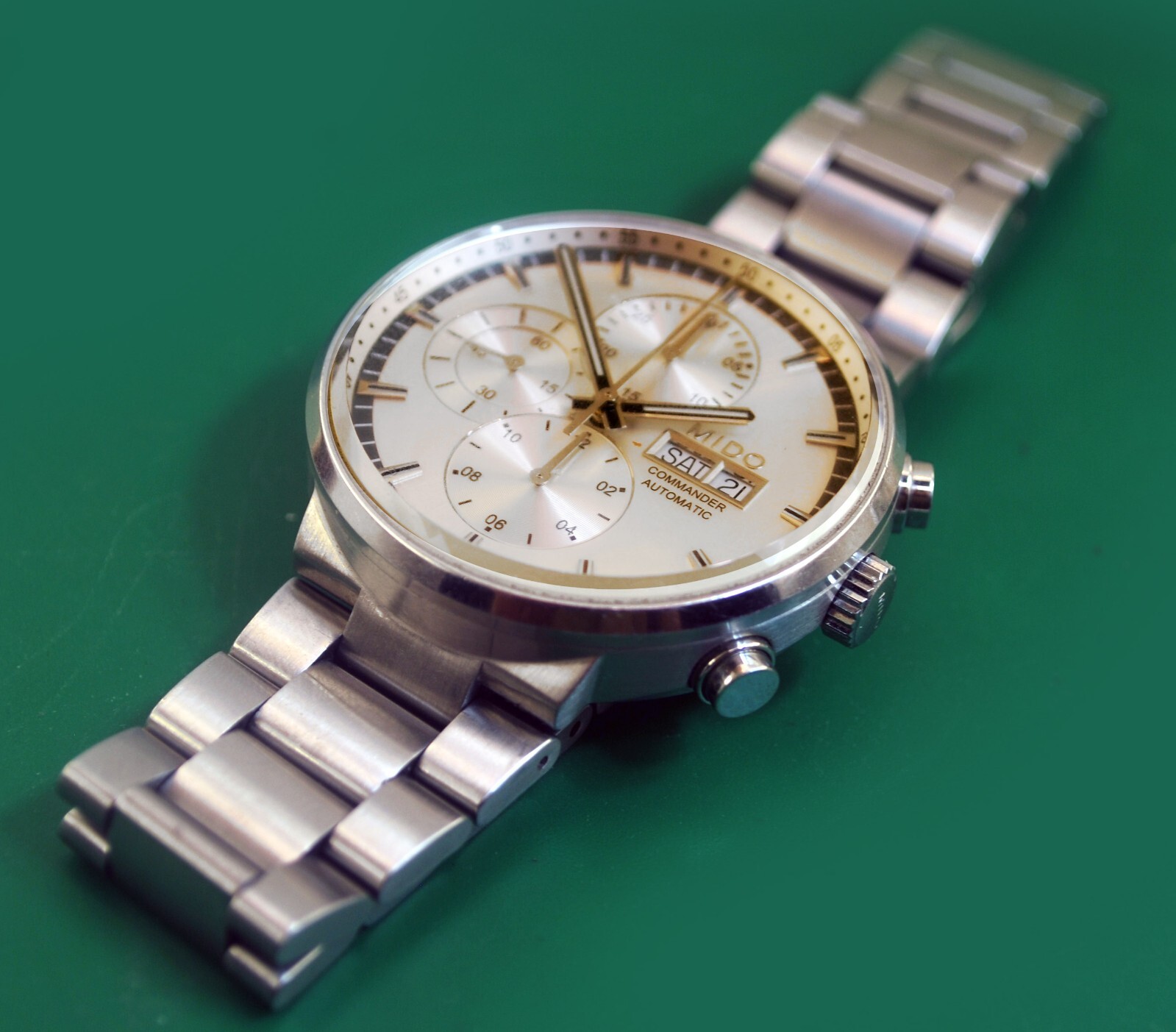 Mido Commander  Automatic Chronograph Day Date Wa… - image 2