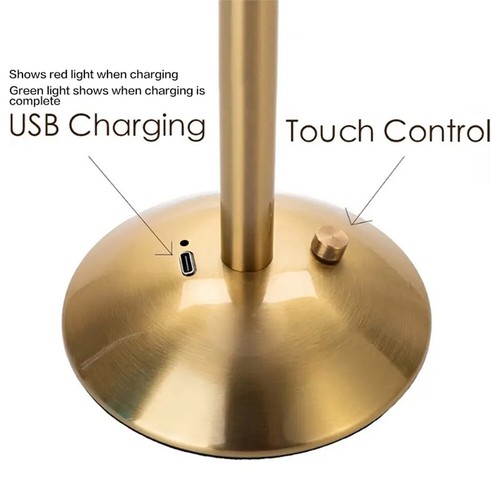 Cordless Table Lamp Dimmable Sleeping Light USB Rechargeable for Outdoor Camping - Photo 16/29
