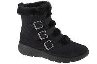 Winterschuhe Damen, Skechers Glacial Ultra - Buckle Up, Schwarz